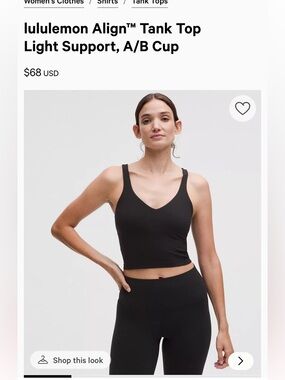 lululemon Align™ Tank Top
Light Support, A/B Cup